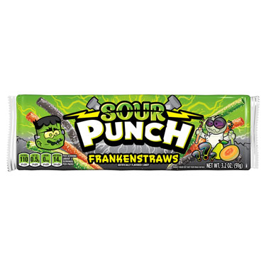 Halloween Sour Punch FrankenStraws 3.2oz Tray