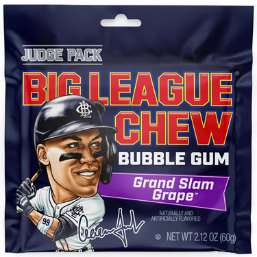 Big League Chew Aaron Judge Grand Slam Grape 12ct Box