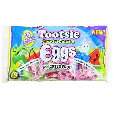 Tootsie Roll Easter Eggs Wrapped Assorted Fruit 7.5oz Bag