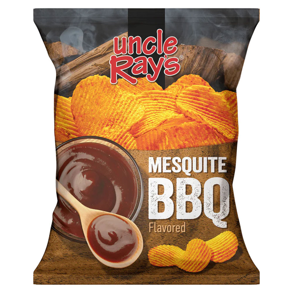 Uncle Rays Potato Chips Mesquite BBQ 8oz 9ct