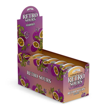 Retro Sours Passionfruit 2.12oz Tin 8ct Box