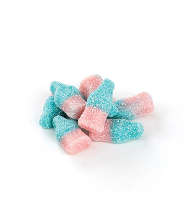 Gustafs Small Sour Bubble Gum Gummi Bottles 1 Lb