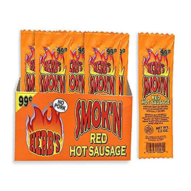 Herbs Smokn Pickled Hot Sausage 20ct