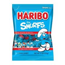 Haribo Smurfs 4oz Bag 12ct Box