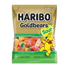 Haribo Sour Goldbears 4.5oz Bag 12ct Box