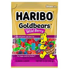 Haribo Goldbears Wild Berry 5oz Bag 12ct Box