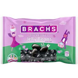 Brachs Black Licorice Jelly Beans 9oz Bag