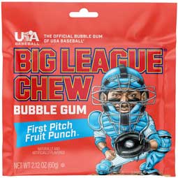 Big League Chew First Pitch Fruit Punch 12ct Box