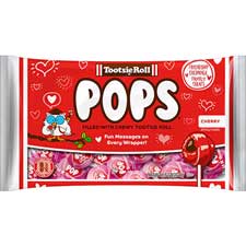 Tootsie Roll Valentines Cherry Pops 9.6oz Bag