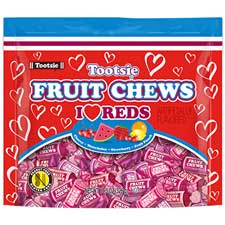 Tootsie Roll Valentines All Red Fruit Chews 11.5oz Bag