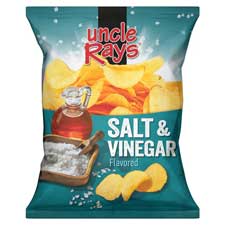 Uncle Rays Potato Chips Salt and Vinegar 8oz 9ct