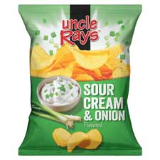 Uncle Rays Potato Chips Sour Cream and Onion 4.5oz 10ct