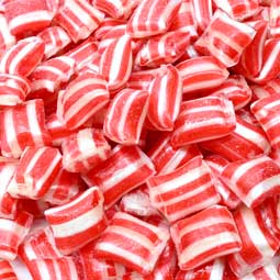 Cavalier Candies Red Striped Pillow Mints Hard Candy 1Lb