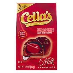 Cellas Milk Chocolate Covered Cherries 1.5oz Mini Bag