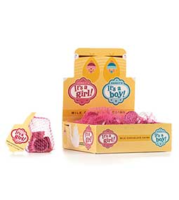 Gerrits Its A Girl Chocolate Coins 18ct