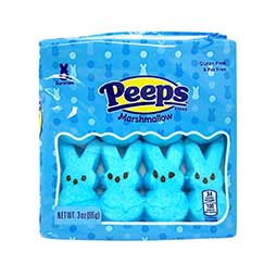 Peeps Easter Blue Marshmallow Bunnies 3oz Box