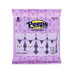 Peeps Easter Lavender Marshmallow Bunnies 3oz Box
