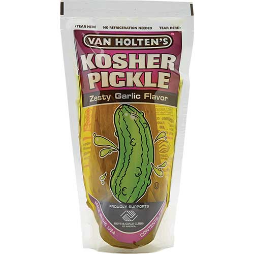 Van Holten's Jumbo Kosher Garlic Dill Pickles 12ct Box